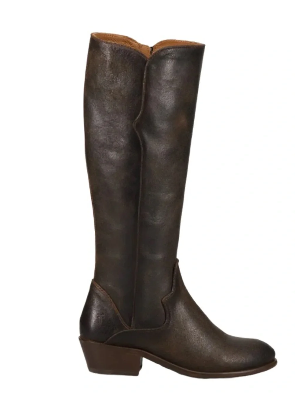 Frye Ladies Carson Piping Chocolate Tall Western Boots FR41360-CHOC, 7.5, NWOT